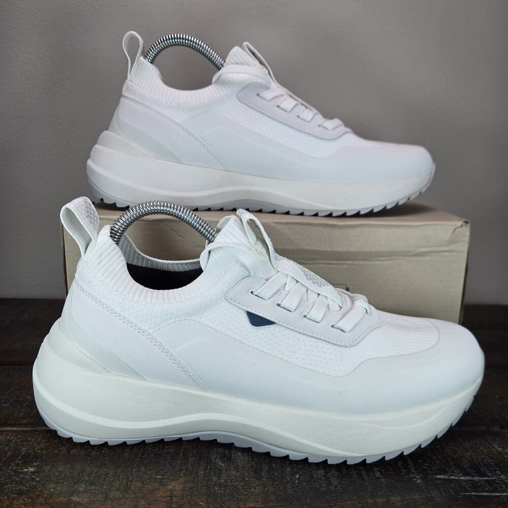Vessi Women's White Platform Sneakers